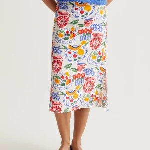 Falda midi con estampado Lush