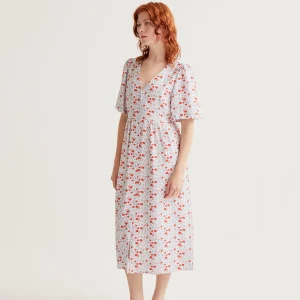 Vestido midi con estampado Cute