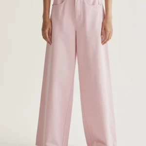 Pantalón wide leg rosa