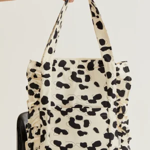 Bolso acolchado con estampado Dalmatian