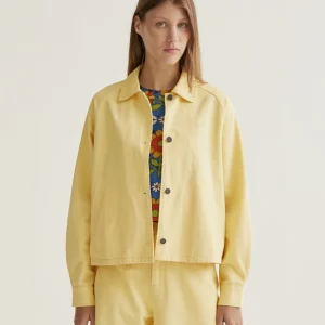 Chaqueta 100% algodón amarillo