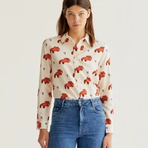 Camisa con estampado Tochi