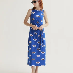 Vestido largo con estampado Coccinella