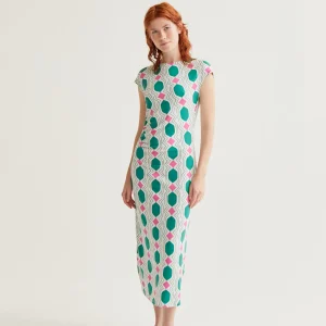 Vestido largo con estampado Geometric