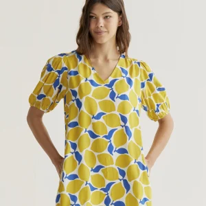 Vestido corto con estampado Limoncello