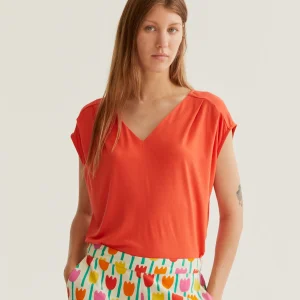 Camiseta rojo manga sisa