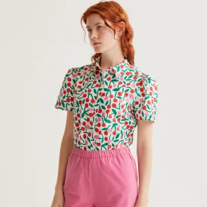 Camisa con estampado Guinda