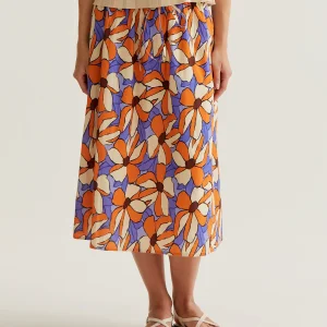 Falda midi con estampado Marigold
