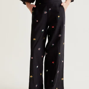 Pantalón con estampado Black Gardener Flowers