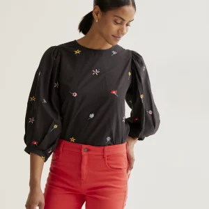 Top con estampado Black Gardener Flowers