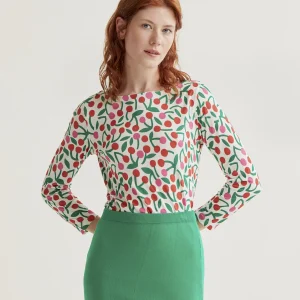 Camiseta con estampado Guinda