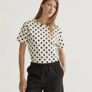Camiseta con estamado Black Dots