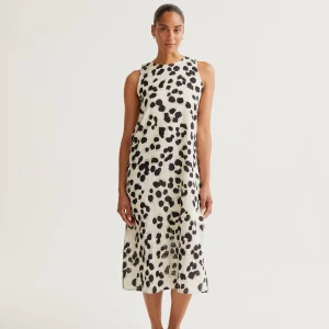 Vestido midi con estampado Dalmatian