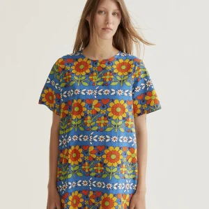 Vestido corto con estampado Garden