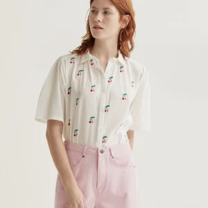Camisa con estampado White Cherries