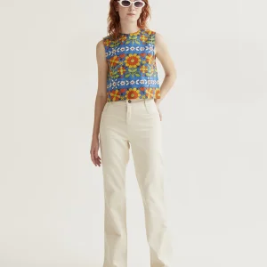 Pantalón vaquero blanco