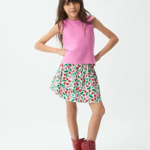 Top de niña punto rosado