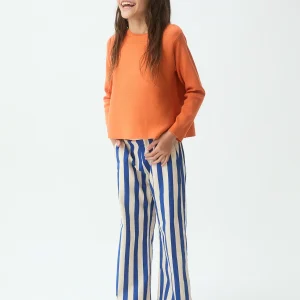 Jersey de niña punto naranja