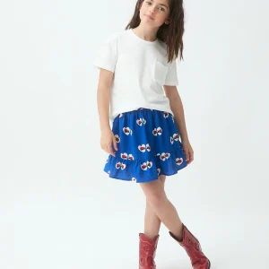 Camiseta 100% algodón de niña blanco