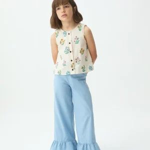 Top de niña 100% algodón con estampado Gardener