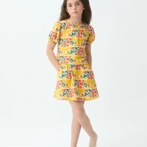 Falda corta de niña con estampado Citrus