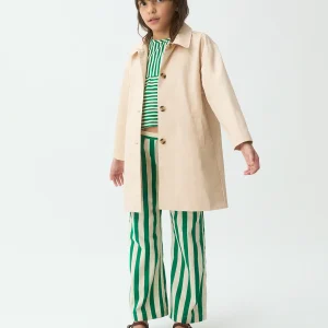 Gabardina de niña con print de Tulipán