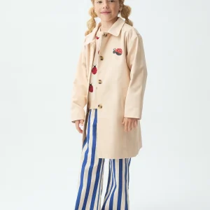 Gabardina de niña con print de Mariquita