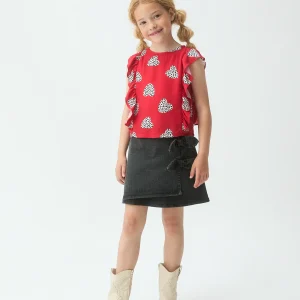 Top de niña con estampado Harmony Red