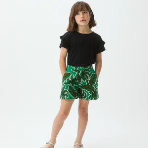 Camiseta básica de niña color negro