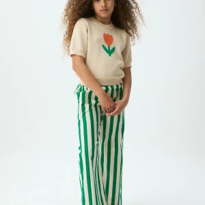 Pantalón de niña con estampado Bamboo verde