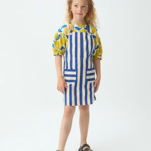 Pichi de niña con estampado Bamboo azul