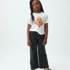 Camiseta de niña con estampado de perrito Coker