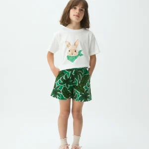 Camiseta de niña con estampado de Conejito