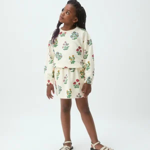 Falda corta de niña con estampado Gardener