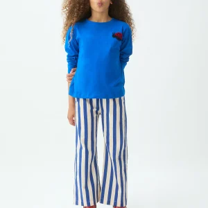 Camiseta de niña manga larga con parche de Coccinellidae