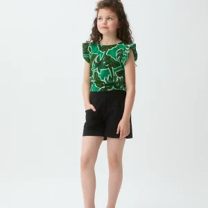 Top de niña con estampado Palm Tree