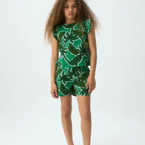 Shorts de niña con estampado Palm Tree
