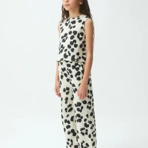 Top de niña con estampado Dalmatian