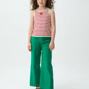 Pantalón de niña 100% algodón verde