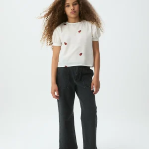 Top de niña 100% algodón con estampado Ladybugs