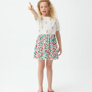 Top de niña 100% algodón con estampado Cherries