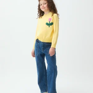 Jeans de niña denim azul