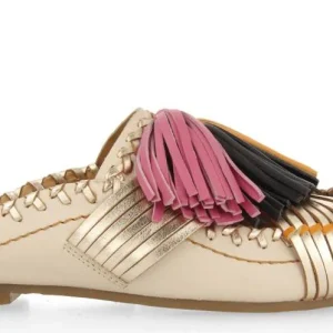 Babuchas de piel con borlas XL Gioseppo Papantla