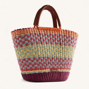 Capazo estampado multicolor Pangani