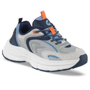 Tenis Urbanos Wenny Gris-Azul Los Gomosos para Niño