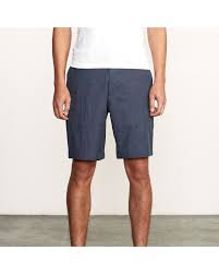 BERMUDA RVCA BACK IN HYBRID DENIM HEATHR