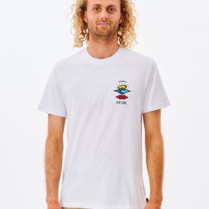 CAMISETA RIP CURL SEARCH ICON WHITE