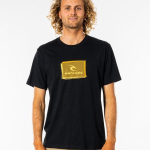 CAMISETA RIPCURL CORP ICON BLACK
