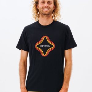CAMISETA RIP CURL SURF REVIVAL VIBRATIONS BLACK