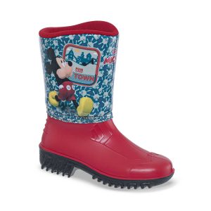 Botas Lluvia Mickey Osama Rojo-Negro Disney para Niño